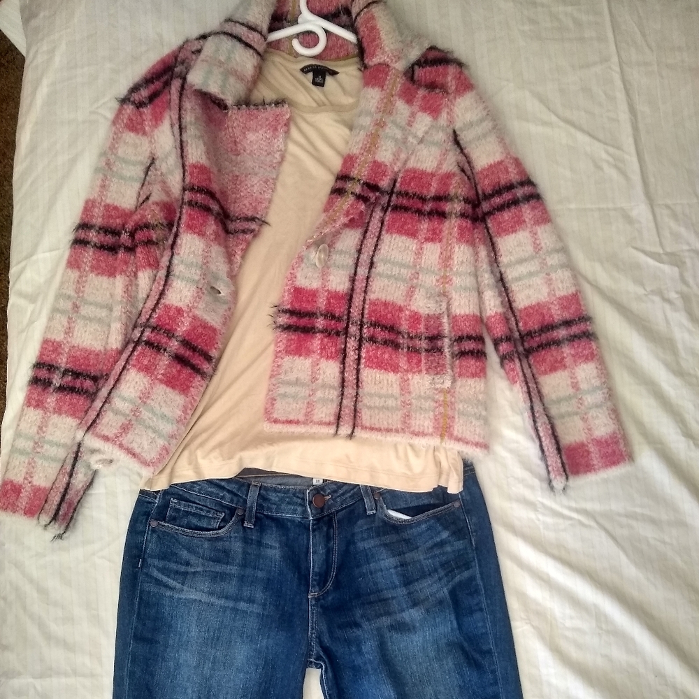 Maeve by Anthropologie Plaid Coat